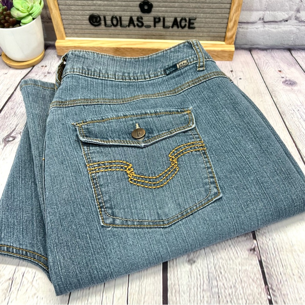 BEAU Womens Wide Leg Plus Size Jeans
